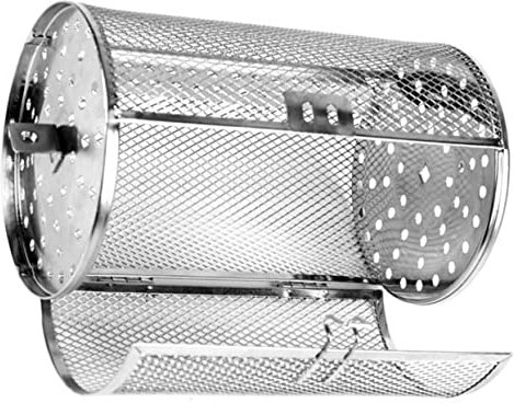 FONDOTIN Cage grillagée en Acier Inoxydable Panier à rôtir pour Four Facile à Utiliser Grille à légumes Panier à Gril Poteau pivotant