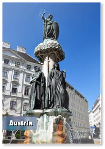 Kühlschrankmagnet Austriabrunnen Wien Design 1