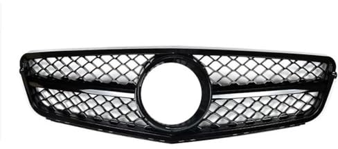 Kühlergrill Front Grill Für merc&edes Für Be&nz W204 C Klasse C200 C250 C300 C350 2008-2014 Für AM&G Auto Kühlergrill Grill Fin Glänzend Schwarz Obere Stoßstange Haube Mesh