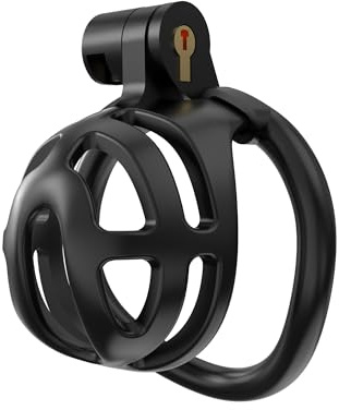 Hdynasty Gabbia da Sforzo ventilata e Traspirante da Uomo in Resina - con cateteri in Silicone(Anello ad Arco)