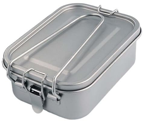 Fiambrera de titanio puro de 800 ml, caja bento portátil sellada, adecuada para acampar al aire libre o uso doméstico