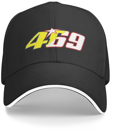 YANIUIE Rossi Racing #469 Motorrad Wandern Baseballmütze Unisex Freizeit Kokette Strand Papa Hut Cool Peaked Cap Geschenk