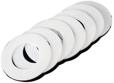 TROIOIUM PTFE-Dichtungen, Flache Kunststoff-Unterlegscheiben, Dichtungen for Pumpen, Kompressoren, Rührkessel, CS 2 mm, 50 Stück in Einer Packung(8x18x2)