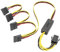 Feriany - Cable de alimentación de tarjeta gráfica (6 a SATA, PVC+ de cobre estañado 18 AWG, 12 V a SATA, con estabilización de voltaje bajado.