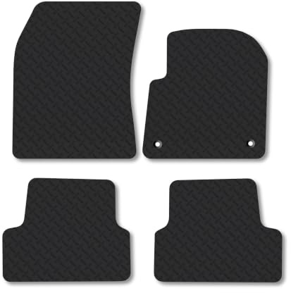 Peugeot 3008 (2016-2024) 5mm Rubber Car Mats | Heavy Duty Rubber Tailored Fit Floor Mats Full Coverage Durable Waterproof Accessories Easy Clean Anti Slip Made in the UK