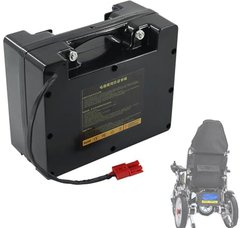 WILLQ 24 Volt Lithium Battery 24V 10Ah 15Ah 20Ah LiFePO4 Battery 24V 25Ah 30Ah 35Ah 40Ah Electric Wheelchair Battery Lead-Acid Replacement Battery with Charger
