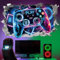 Wandtattoo Jugendzimmer Junge Gaming Wand Deko Zimmer Deko Jungs Geeignet als Geschenk zur Zimmerdekoration für Teenager (Videospiel Blau Lila)