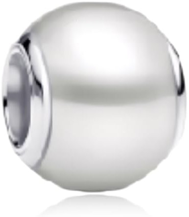 NUNUYAYA Abalorio Charms Argent Sterling 925 Breloque Pendentif Silver Ball Bead Charm Bead Compatible pour Femmes Filles Européen Bracelets Colliers