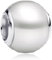 NUNUYAYA Abalorio Charms Argent Sterling 925 Breloque Pendentif Silver Ball Bead Charm Bead Compatible pour Femmes Filles Européen Bracelets Colliers