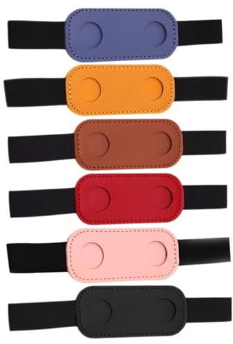 Happyyami 6pcs Pen Holder Pouch Elastic Band Lined Notebook Accessory Protective Sleeve for Fountain Pen Storage for Travelers