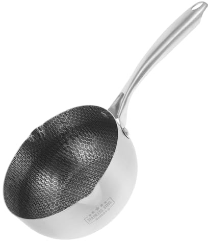 ULTECHNOVO Sartén Acero Inoxidable Antiadherente Multifunción Para Inducción y Cocción Japonesa Para Familias Pequeñas y Uso Diario