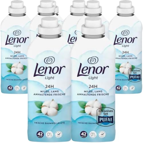 Weichspüler – Frische Baumwollblüte Duft – 42 WL – 882 ml – 24er Pack – Für weiche Wäsche & Frische