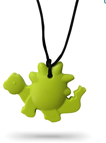 Collier antistress ChewAid avec Sensory - Chew Toy - Collier avec pendentif pour l'autisme Fidget Toy Collier à mâcher pour bébés sensoriels de dentition, moteur oral, anxiété, autisme, adhd