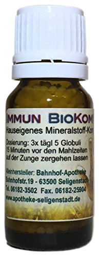 Immun BioKomplex Globuli - 10 g - Schüssler Salze, klassische Homöopathie, Apothekenherstellung