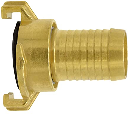 VARIOSAN Schnellkupplung Schlauchstück 12227, 1 Tülle drehbar, Messing blank, System Geka