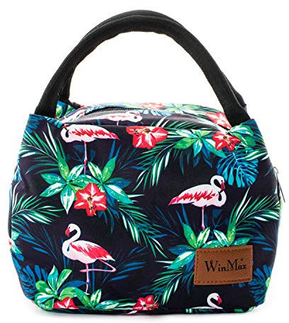 winmax Sac à déjeuner réutilisable et étanche - Sac de pique-nique pour adultes, enfants, femmes et hommes - Sac réfrigérant (flamant rose)