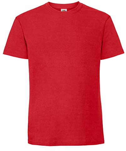 Fruit of the Loom Ringspun Premium T Herren T-Shirt NEU, Farbe:rot, Größe:XL