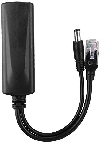 48 V - 12 V Active POE Splitter Adapter, Connector Adapter Cable Splitter Injector AP Power Supply Insulated Type with DC 12 V Output PoE Splitter for IP Camera CCTV Surveillance