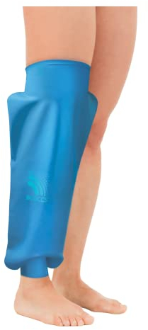 Bloccs Protector de Rodilla Impermeable para la Ducha, Natación, Ducha y Baño. Protección hermética - #AKP87-L - para vendajes para Unisex Adulto Azul L