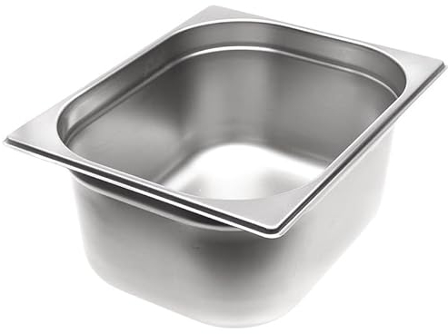 Allpax GN Behälter 1/2 Edelstahl - Höhe 150 mm - lebensmittelechter & hitzebeständiger Gastronormbehälter, zum Abtropfen oder als Gareinsatz im Chafing Dish