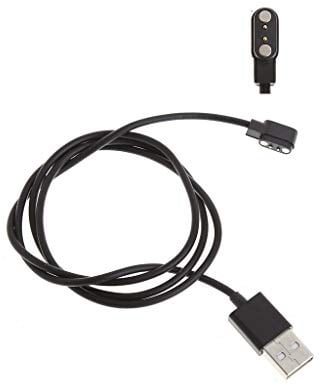 Joocyee Magnetic Charge Ladekabel für Smartwatch mit Magnetstecker 2,84 mm, USB Universal Magnetic Charger mit 2-poligem Abstand, schwarz
