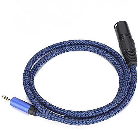 Cavo XLR Maschio a Maschio, Cavo Microfono Jack XLR da 3,5 Mm 1/8 Pollici, Cavo Audio di Interconnessione Segnale Bilanciato, per Telefoni, Computer Ecc(JD6043-1m)