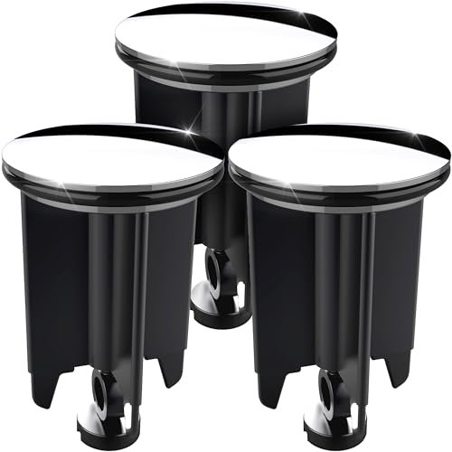 3 Stücke Waschbeckenstöpsel 40mm Universal Abflussstopfen - Stöpsel Waschbecken Chrom aus Messing mit Gummi - Excenterstopfen Höhenverstellbar - Rostfrei Abfluss Stöpsel