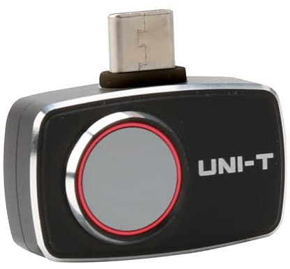 UNI-T Thermal Camera Android USB-C 256x192 IR High Resolution Infrared Cameras Thermal Imaging Camera for Smartphones, Thermal Imager 7 Palettes 25Hz Refresh Rate 49152 Pixels, Video Record, UTi260M