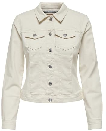 ONLY Women's Onlwonder DNM Jacket Noos Denim, Ecru, XL