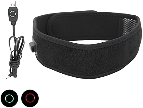 Elektrisches Heiz-Stirnband mit 3 Temperaturstufen, 1 Stk. | Beheizte Kopfbandage für Kopf und Nacken, Nylon-Polyurethan-Textil, Stirnwärmer mit 3 einstellbaren Wärmestufen