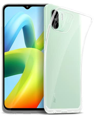 ROVLAK Etui Compatible avec Xiaomi Redmi A1 Coque Transparente avec Fonction Anti-Jaunissement Etui Ultral Thin Soft TPU Silicone Case+Housse Anti-Choc Smartphone Case
