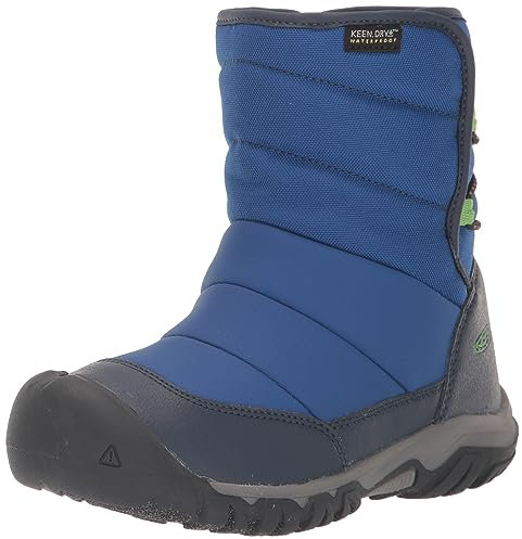 KEEN Puffrider Waterproof Schneestiefel, Naval Academy/Surf, 24 EU