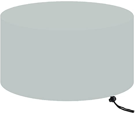 Rund Gartenmöbel Abdeckung, Wasserdichtes Gartentisch Abdeckung für Gartenmöbel Sitzgruppe, Winterfest Schutzhülle Gartenmöbel für Sitzgarnituren, Gartentische und Möbelsets -Φ120x90cm