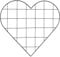 Dinntty Wire Photo Grid Panels Memo Board Heart Shape Mesh Storage Organizer Picture Frame Hanging Decor for Home Office