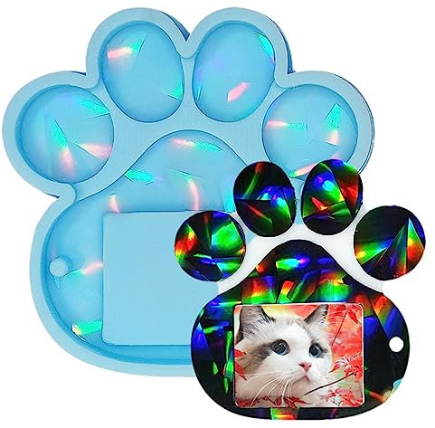 Molde de resina para placa de perro - Moldes de resina para etiquetas de perro para hacer llaveros y colgantes,Moldes de fundición de etiquetas de perro de forma única resistente al desgarro Deno