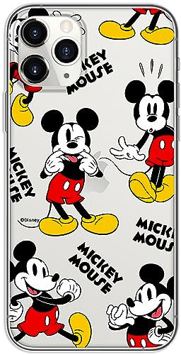 ERT GROUP mobile phone case for Iphone 11 PRO original and officially Licensed Disney pattern Mickey 050 optimally adapted to the shape of the mobile phone, partially transparent