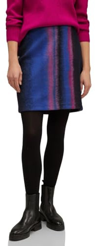 Street One Damen Rock im Batik-Look A361406 Deep Blue Blau 46W