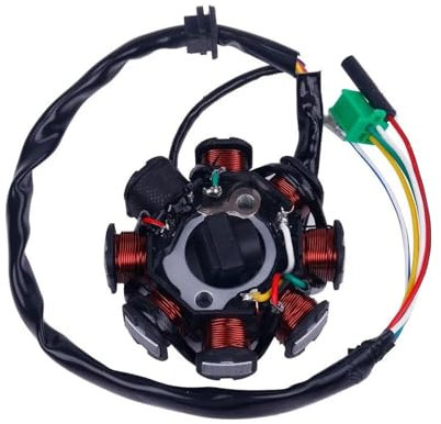 Statorspule Für GY6 125cc 150cc 152QMI 157QMJ Chinesischen Roller Moped ATV Go Kart Quad Motor (3 + 2) Für Glixal 8-Spule Magneto Lichtmaschine Stator Zündspule