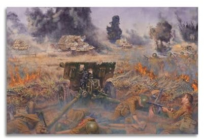 QLLS Vintage WWII Krieg Poster Dekorative Leinwand Familie Schlafzimmer Kunstwerk Bild Gemälde 30 x 45 cm