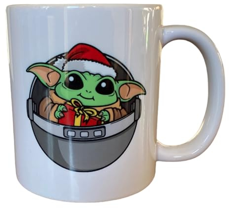 Christmas Grogu Character 11oz Mug Baby Yoda Mandalorian Xmas Coffee Mug