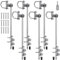 Insaga Zeltheringe, Metall Zelt Heringe Stabil Erdnägel Erdanker Zelthaken Bodenanker 42cm Schraube in Trampolin Kit für Schaukel-Kit/Camping/Schuppen/Hund/Carport mit Fester Schlaufe, 6 Stück