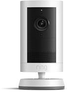 Ring Outdoor Cam Plus, Battery (newest model), Home or business security, Wide-Angle 2K Video with Ring Vision, Low-Light Sight for full-color night vision, Mount-Anywhere Versatility, White