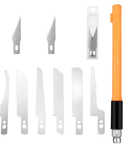 Mini Saw Modelling Tools Mini Hand Saw Model Tools with 8 Craft Tools Modelling Crafting Tools DIY Saw Hacksaw Tool for Precise Trimming Engraving