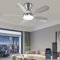 FUMLTP Ceiling Fan with Lights, 83 cm, Remote Control and App, Recessed Mount, Reversible DC Motor, 3CCT, Ideal for Bedroom, Nursery, Office and Outdoor Use