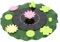 TINEASUR 1 Satz Vogelbad Brunnen Teich schwimmender Springbrunnen Brunnen im Freien Teich mit Springbrunnen schwimmender Teich Outdoor-Dekor Park solar Landschaftsdekor Pool-Dekor Abs