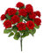 FloristryWarehouse Red Velvet Faux Silk Artificial Rose Bush 18 Stems 47cm/18 Inches Tall