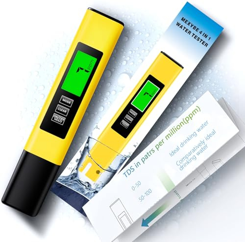 2024 All-New 4 in 1 Tds Meter Digital Water Tester - Accurate and Reliable TDS EC & Temp(°C,°F) Meter - 0-9990ppm - Professional Testing for Drinking Water, RO/DI System, Aquariums etc