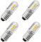 MeetUs DC E10 Birnen,4 Stück 24 Volt 1W 100LM 3000K Warmweiß Ersatzbirnen Miniatur Schraub LED Lampen Licht Lampen (Warmweiß（3000k）, 24V)