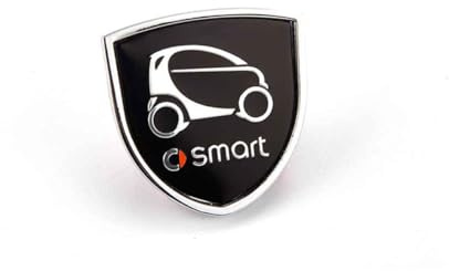 SHIFENG Kofferraumaufkleber aus Metall, kompatibel mit Smart fortwo four 453 451 450 Universal-Teilen
