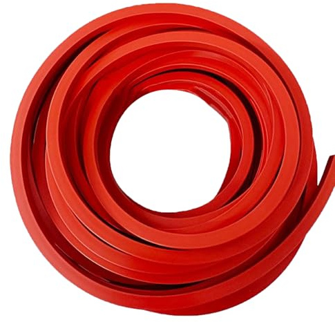 WOFDALY Bande D'étanchéité en Silicone Rouge Solide, Longueur 5m, Très Élastique, Durable, Épaisseur De Plaque 1mm, Feuille De Joint en Caoutchouc Silicone,Width 30mm